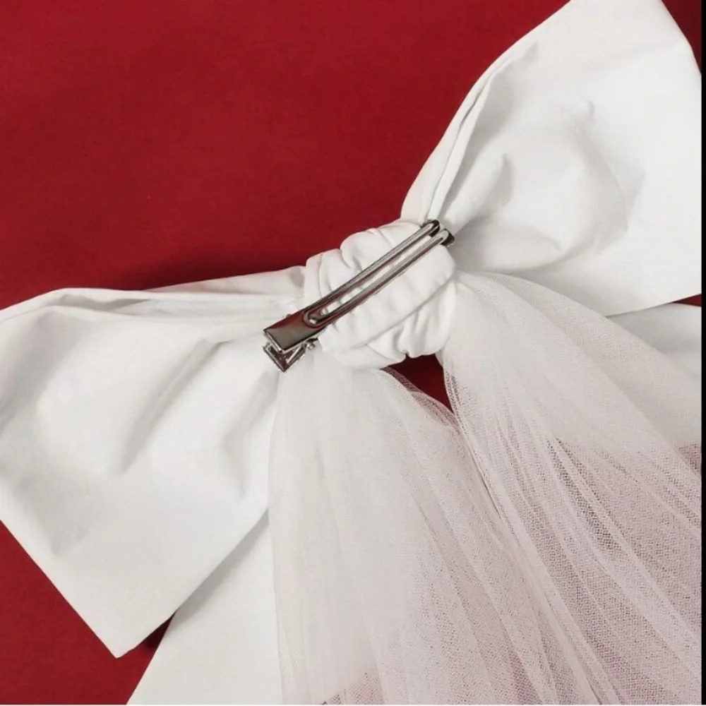 Anthro Bridal Tulle Bow Veil – Oversized Romantic Veil Bride 2026